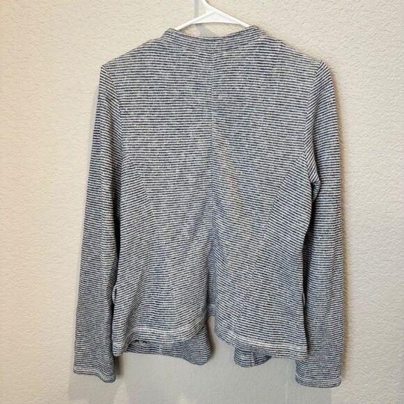 Anthropologie Saturday Sunday Blue & White Striped Soft Cotton Blazer - Size S - Picture 5 of 6